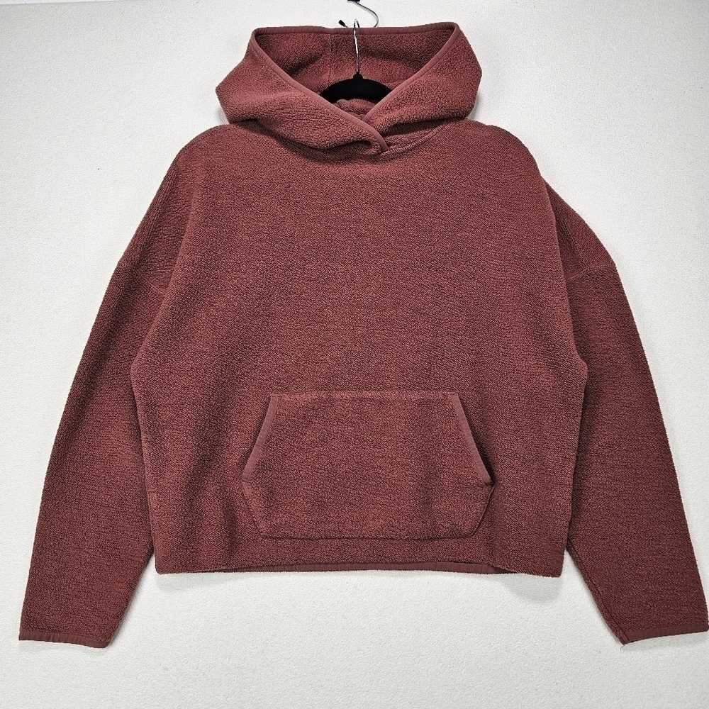 Roots Terry Knit Oversized Kangaroo Hoodie Size XS
